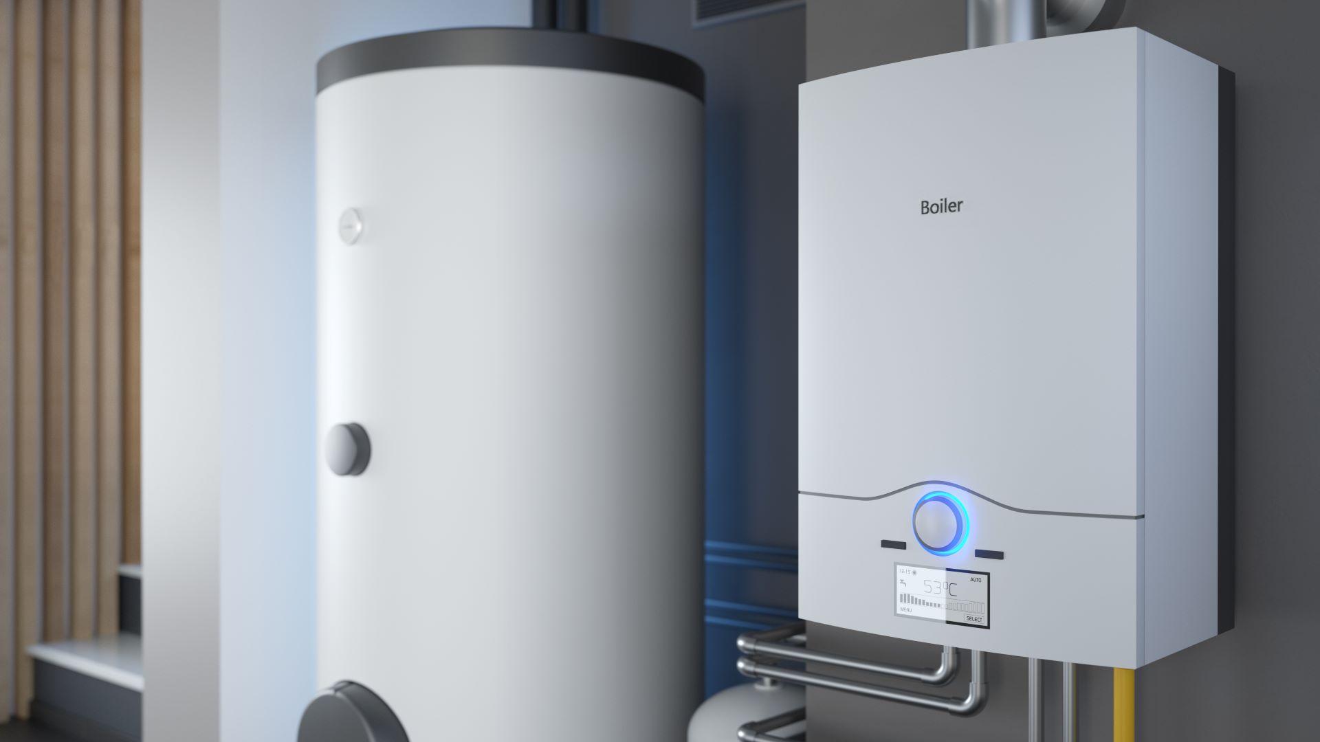 Boiler mit Wasserenthärtung für effiziente Technik